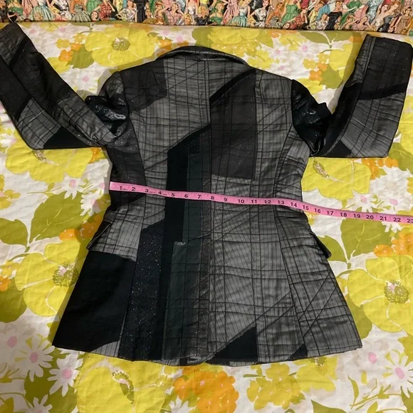 BCBGMAXAZRIA Runway Patchwork Pant Suit Size 2 - Picture 10 of 16